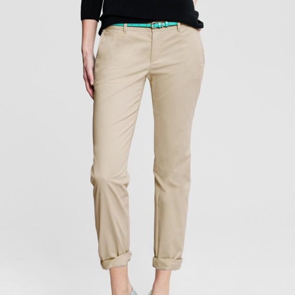 Banana Republic chit chic roll up chinos. Sz4 EUC